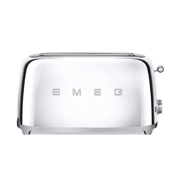 SMEG 義大利美學家電-烤麵包機(4片式)-鉻銀色-烘焙料理電器